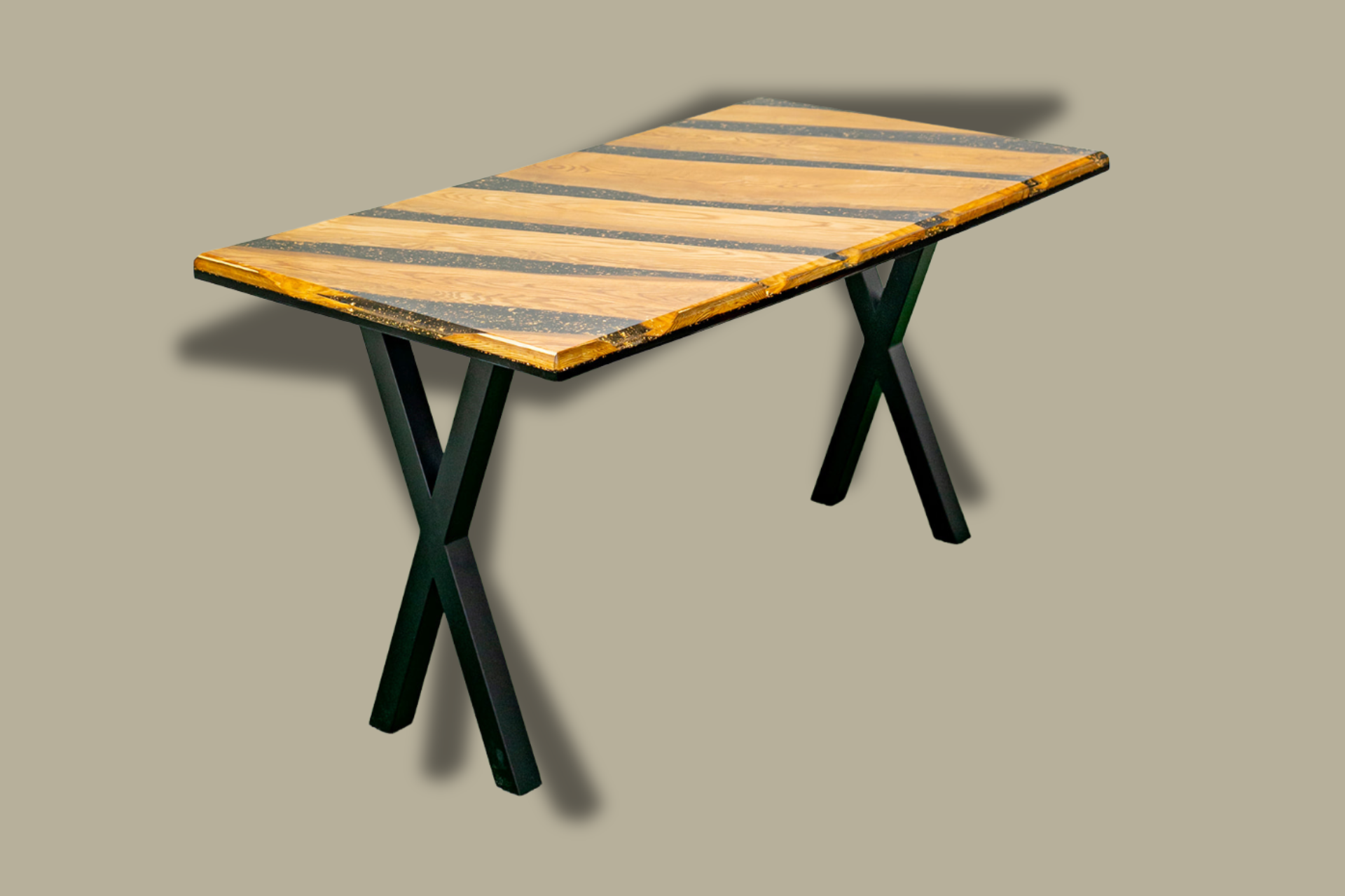 Mesas de epoxi y madera: artesanales, hechas a mano y a medida, con un toque de lujo